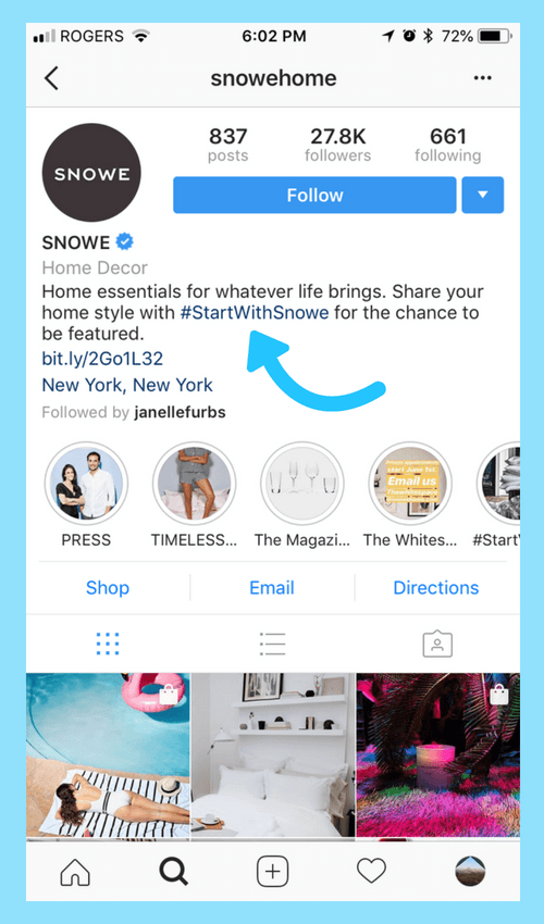 Number of hashtags in a post Number of hashtags in a post