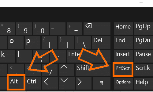 Alt + Print Screen Alt + Print Screen