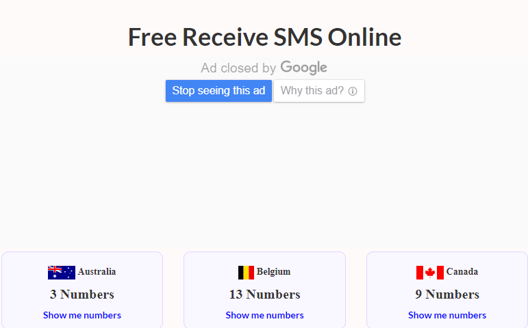 GetFreeSMSNumber GetFreeSMSNumber