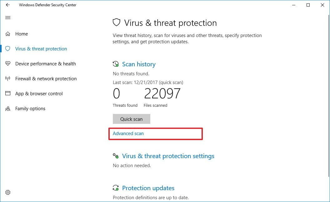 Perform malware checking