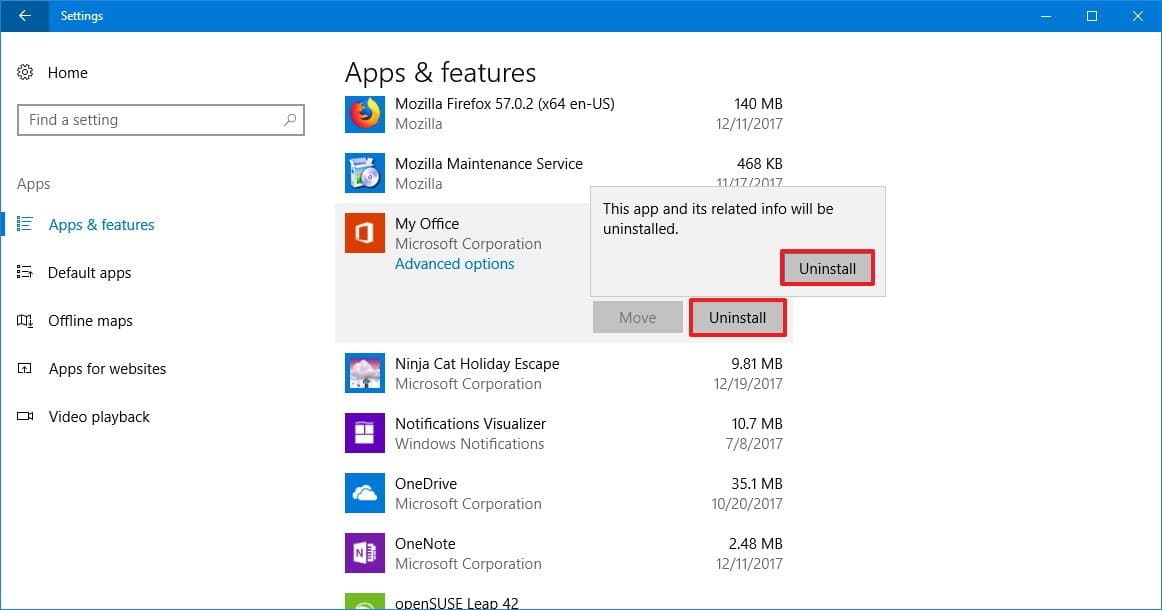 Remove useless applications