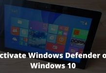 How to Activate Windows Defender on Windows 10
