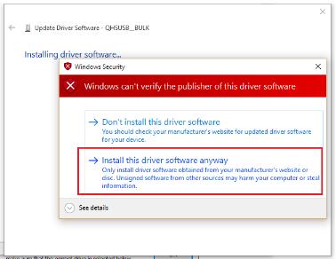 13 Steps To Install Qualcomm Drivers on Windows 10 PC 2025 2 Install this driver software anyway