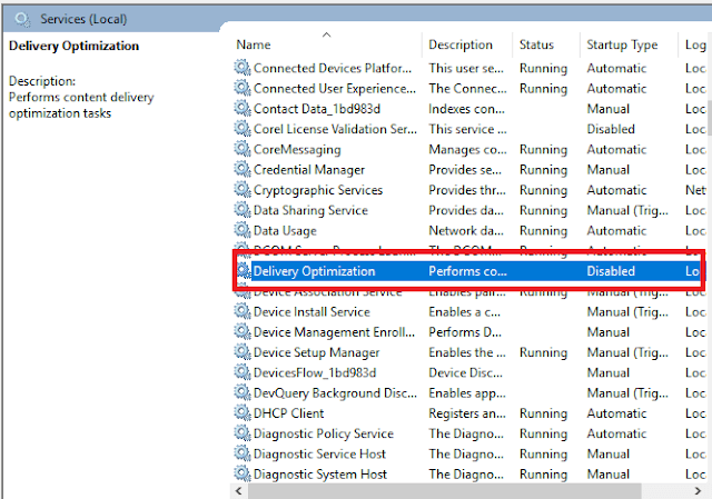 Disable Using Delivery Optimization Service Disable Using Delivery Optimization Service