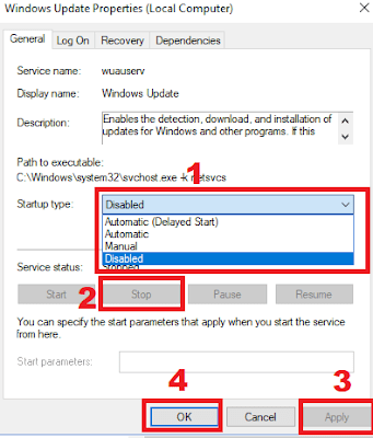 Disable Windows 10 Update via Services Disable Windows 10 Update via Services