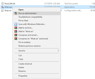 Disable Using the WUB Application Disable Using the WUB Application