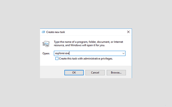 Rerun the Windows Explorer program How to Fix Windows License Will Expire Soon