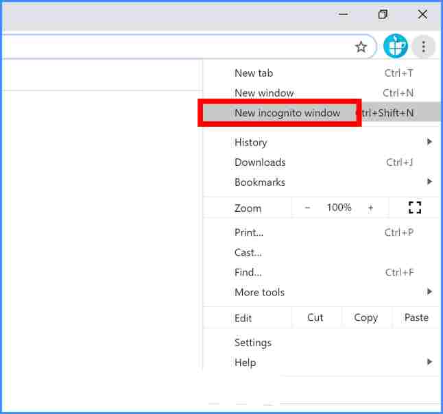 Browsing through Incognito mode (private browsing) Browsing through Incognito mode (private browsing)