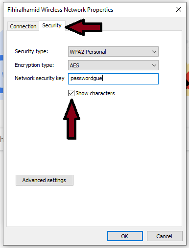 Click on the Security tab Click on the Security tab