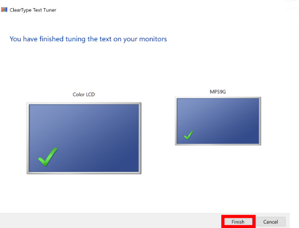 Continue to the second monitor