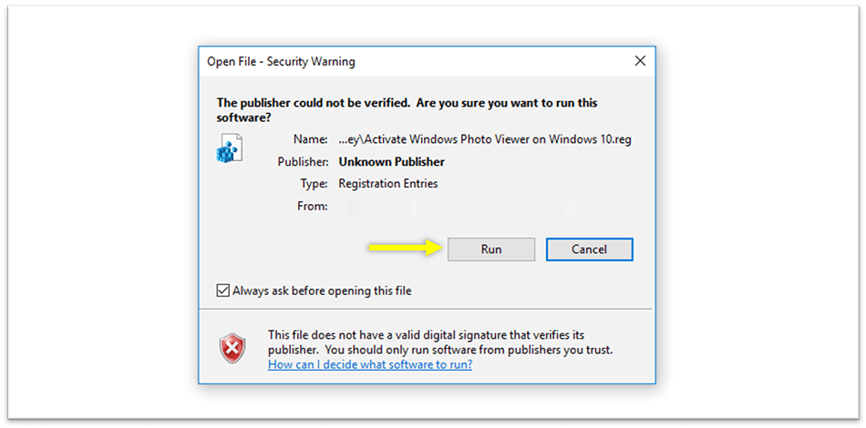 Enter the file into the system