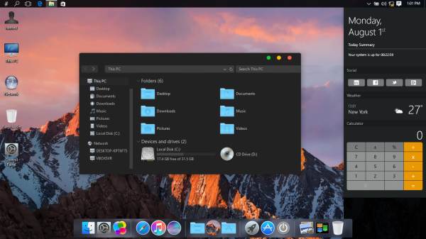 MacOS theme for Windows 10 MacOS theme for Windows 10