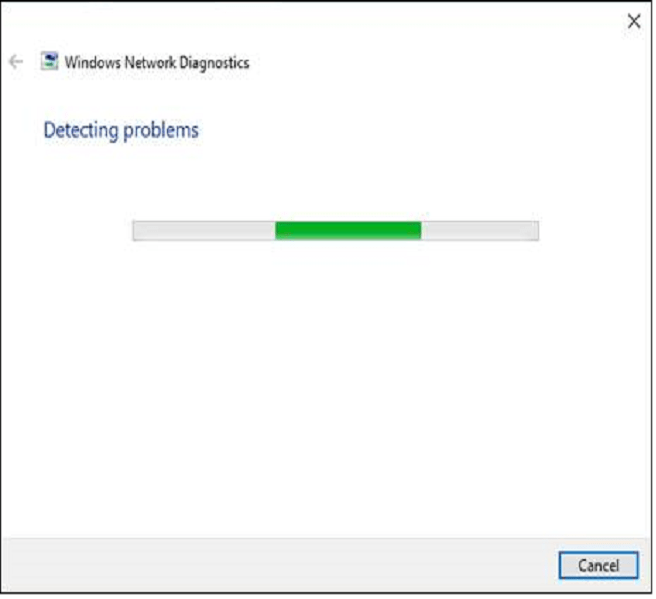 Network Troubleshooter to finish scanning your laptop Network Troubleshooter to finish scanning your laptop