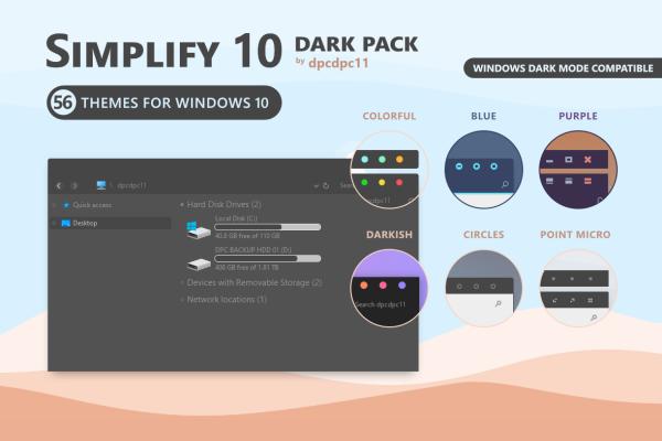 Simplify 10 - A lightweight Windows 10 theme with an elegant look Simplify 10 - A lightweight Windows 10 theme with an elegant look