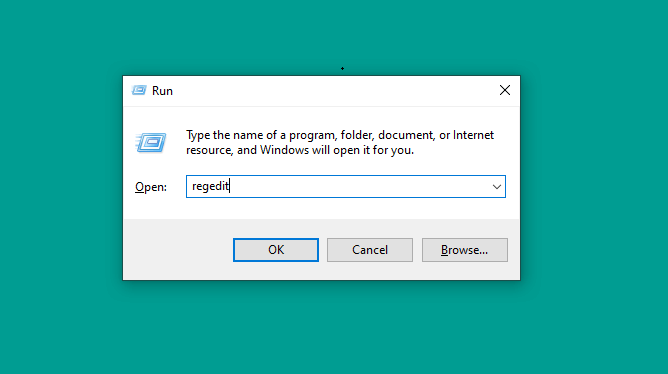 Via Regedit Via Regedit