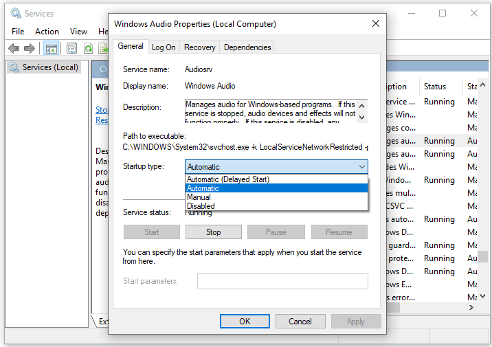 Windows Audio Properties Automatic Windows Audio Properties Automatic
