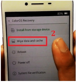 Wipe cache & data Wipe cache & data