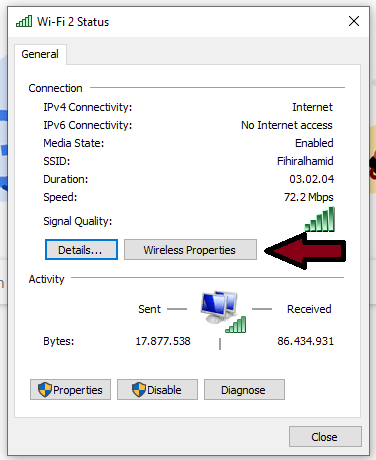 Wireless Properties Wireless Properties