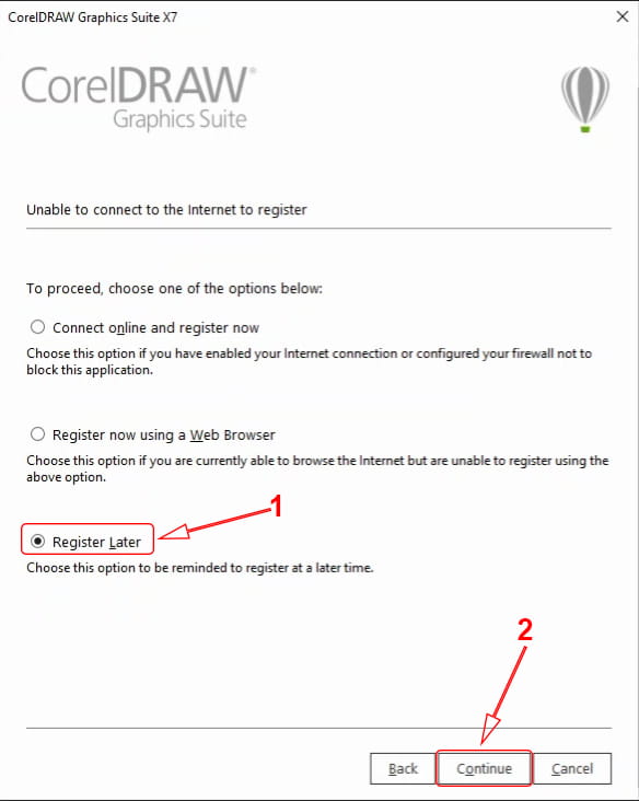 how to install corel draw x7 12