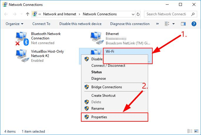 right-click on it, and select Properties right-click on it, and select Properties