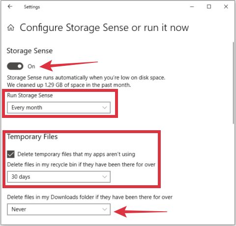 Storage Sense