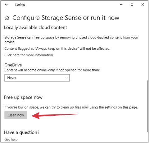 Storage Sense