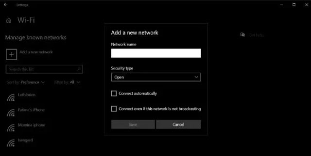 Hidden SSID Hidden SSID