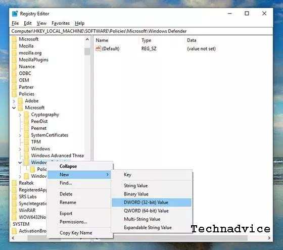 How to Turn Off Windows Defender in Windows 10 Regedit 3 How to Turn Off Windows Defender in Windows 10 Regedit 3