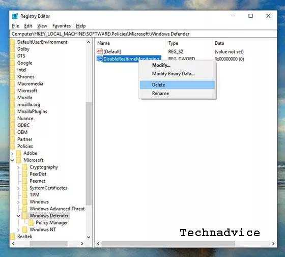 How to Turn Off Windows Defender in Windows 10 Regedit 5 How to Turn Off Windows Defender in Windows 10 Regedit 5
