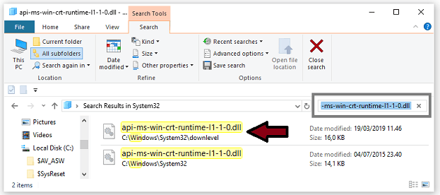 copy api-ms-win-crt-runtime-l1-1-0.dll file from your friend's PC copy api-ms-win-crt-runtime-l1-1-0.dll file from your friend's PC