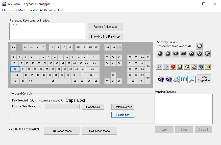Enable or disable Caps Lock key using KeyTweak Enable or disable Caps Lock key using KeyTweak