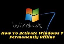 How To Activate Windows 7 Permanently Offline