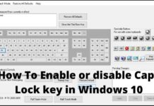 How to Enable or Disable Caps Lock key in Windows 10 PC 2025 How To Enable or disable Caps Lock key in Windows 10