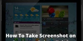 How To Take Screenshot on Samsung Galaxy Tab 2