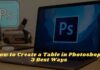 How to Create a Table in Photoshop 3 Best Ways