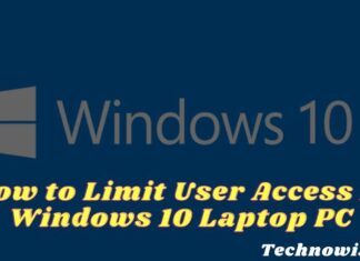 How to Limit User Access in Windows 10 Laptop PC