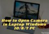 How to Open Camera in Laptop Windows PC
