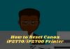 How to Reset Canon iP2770iP2700 Printer