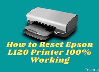 How to Reset Epson L120 Printer 100% Working