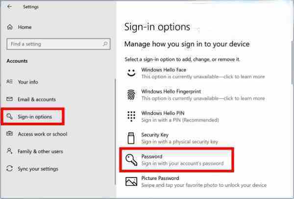 8 Ways To Create Login Password for Windows 10 PC 2025 2 How to create login password in Windows