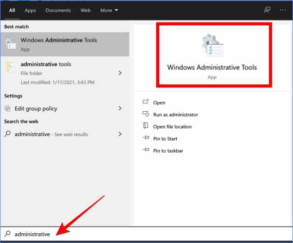 How to open Administrative Tools in Windows 10 How to open Administrative Tools in Windows 10
