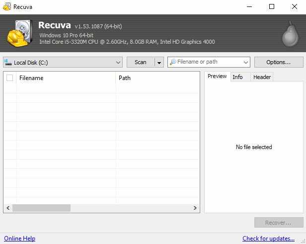 Open the application to start recovering deleted data Open the application to start recovering deleted data