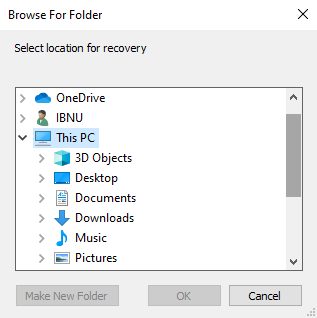 Select a location to save the file Select a location to save the file
