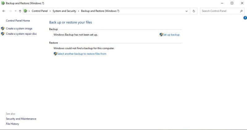 Using Backup and Restore Using Backup and Restore