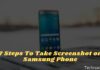 7 Steps To Take Screenshot on Samsung Phone