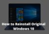 How to Reinstall Original Windows 10 on PC Laptop 2025 How to Reinstall Original Windows 10