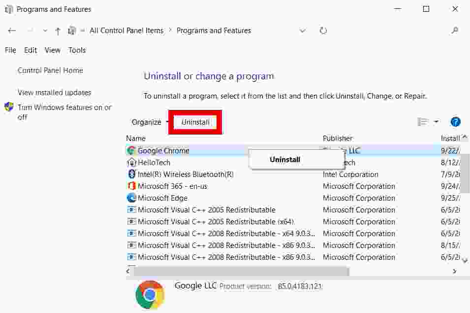 How to uninstall applications on Windows 10 through the Control Panel How to uninstall applications on Windows 10 through the Control Panel