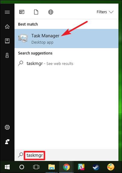 Run taskmgr from the Run Box or Start Menu Run taskmgr from the Run Box or Start Menu