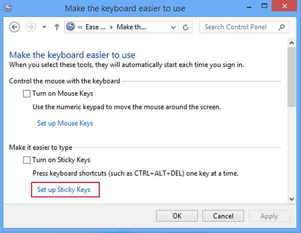 Adjust Keyboard Settings Adjust Keyboard Settings
