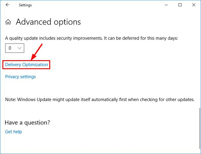 Disable Peer to Peer Updates Disable Peer to Peer Updates